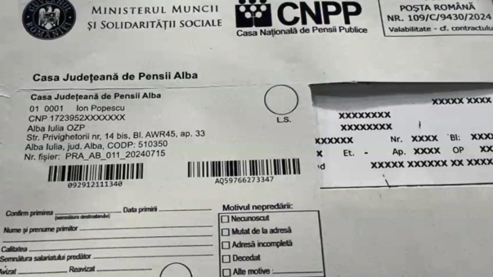 Data la care se vor plăti sumele restante către pensionarii cu decizii de recalculare greșite. Precizări făcute de Casa de Pensii